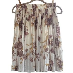 No Label Handmade Vintage Floral Skirt Fits M/L